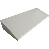 All-Welded Concorde - Heavy-Duty Lockers Sloping Top, 4 Bank, 18" D x 48" W x 6" H, Grey, Steel Advanced Consulting and Training Ltd.