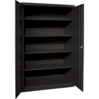 Armoires de rangement Hi-Boy profondes, Acier, 4 Tablettes, 72" h x 36" la x 24" P, Noir Advanced Consulting and Training Ltd.