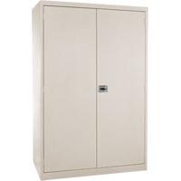 Armoires de rangement Hi-Boy profondes, Acier, 4 Tablettes, 72" h x 36" la x 24" P, Beige Advanced Consulting and Training Ltd.