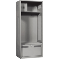 Gear Locker, Steel, 24" W x 24" D x 72" H, Grey Advanced Consulting and Training Ltd.