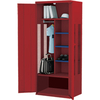 Deluxe Gear Locker, Steel, 36" W x 24" D x 72" H, Red Advanced Consulting and Training Ltd.