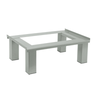 Free Standing Base, 4 Banks, 6" H x 48" W x 18" D, Grey, Steel Advanced Consulting and Training Ltd.