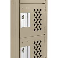 Assembled Lockerettes Clean Line Perforated Economy Lockers, 6 -tier, 18" x 72" x 12", Steel Advanced Consulting and Training Ltd.