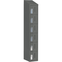 Concorde Heavy-Duty Lockers, 6 -tier, 12" x 18" x 78", Steel, Charcoal, Welded (Assembled) Advanced Consulting and Training Ltd.