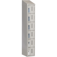 Concorde Heavy-Duty Lockers, 6 -tier, 12" x 18" x 78", Steel, Grey, Welded (Assembled) Advanced Consulting and Training Ltd.