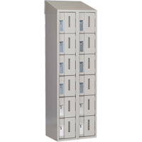 Concorde Heavy-Duty Lockers, 6 -tier, Bank of 2, 24" x 18" x 78", Steel, Grey, Welded (Assembled) Advanced Consulting and Training Ltd.