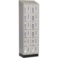Concorde Heavy-Duty Lockers, 6 -tier, Bank of 2, 24" x 18" x 82", Steel, Grey, Welded (Assembled) Advanced Consulting and Training Ltd.