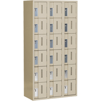 Concorde Heavy-Duty Lockers, 6 -tier, Bank of 3, 36" x 18" x 72", Steel, Beige, Welded (Assembled) Advanced Consulting and Training Ltd.