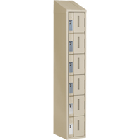Concorde Heavy-Duty Lockers, 6 -tier, 12" x 18" x 78", Steel, Beige, Welded (Assembled) Advanced Consulting and Training Ltd.