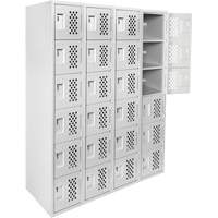 Clean Line Lockerettes, 6 -tier, Bank of 4, 18" x 72" x 12", Steel Advanced Consulting and Training Ltd.