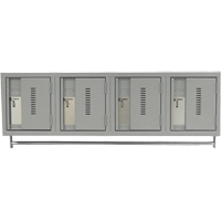 Wall Hung Lockers - Heavy Duty, Bank of 4, 18" x 12" x 12", Steel Advanced Consulting and Training Ltd.