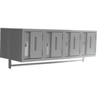 Wall Hung Lockers - Heavy Duty, Bank of 4, 18" x 12" x 12", Steel Advanced Consulting and Training Ltd.