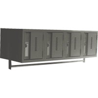 Wall Hung Lockers - Heavy Duty, Bank of 4, 18" x 12" x 12", Steel Advanced Consulting and Training Ltd.