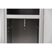 Assembled Lockers, 2 -tier, 12" x 18" x 72", Steel, Grey, Rivet (Assembled) Advanced Consulting and Training Ltd.