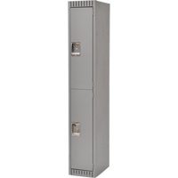 Lockers, 2 -tier, 12" x 18" x 72", Steel, Grey, Knocked Down Advanced Consulting and Training Ltd.
