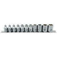 Flat-Cut E-"Star" Socket Set, 11 Pieces, 3/8" Drive Size Advanced Consulting and Training Ltd.