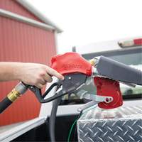 Red Automatic Gasoline Spout Nozzle Advanced Consulting and Training Ltd.