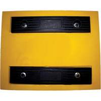 Wheel Chock, Polyurethane, Yellow, 15-1/4" W x 12-1/8" D x 10-3/4" H Advanced Consulting and Training Ltd.