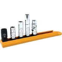 Chrome Finish Socket Set with Rail, 5 Pieces, 1/4" Drive Size Advanced Consulting and Training Ltd.