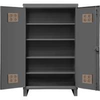 Armoire ext&eacute;rieure robuste, Acier, 4 Tablettes, 78" h x 48" la x 24" P, Gris Advanced Consulting and Training Ltd.
