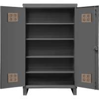 Armoire ext&eacute;rieure robuste, Acier, 4 Tablettes, 78" h x 60" la x 24" P, Gris Advanced Consulting and Training Ltd.