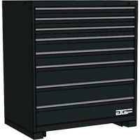 Armoire &agrave; tiroirs modulaire, 8 tiroirs, 36" la x 28" p x 40" h, Noir Advanced Consulting and Training Ltd.