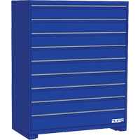 Modular Drawer Cabinet, 9 Drawers, 30" W x 28" D x 60" H, Blue Advanced Consulting and Training Ltd.