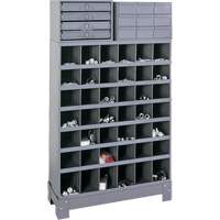 Unit&eacute; de stockage modulaire pour petites pi&egrave;ces, Acier, 13 tiroirs, 33-3/4" x 12-1/4" x 59", Gris Advanced Consulting and Training Ltd.