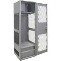 Gear Locker with Door, Steel, 24" W x 24" D x 72" H, Grey Advanced Consulting and Training Ltd.