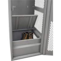 Gear Locker with Door, Steel, 24" W x 24" D x 72" H, Grey Advanced Consulting and Training Ltd.