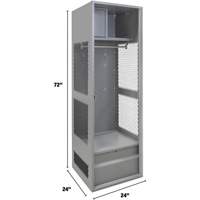 Gear Locker, Steel, 24" W x 24" D x 72" H, Grey Advanced Consulting and Training Ltd.