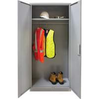 Armoire garde-robe, Acier, 36" la x 18" p x 72" h, Gris Advanced Consulting and Training Ltd.