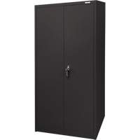 Armoire d'entreposage, Acier, 4 Tablettes, 66" h x 30" la x 15" P, Noir Advanced Consulting and Training Ltd.