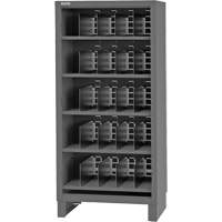 Armoire robuste &agrave; façade ouverte avec s&eacute;parateurs, Acier, 0 tiroirs, 36" x 24" x 78", Gris Advanced Consulting and Training Ltd.