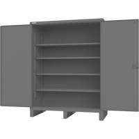 Armoire avec portes encastr&eacute;es, Acier, 4 Tablettes, 78" h x 60" la x 30" P, Gris Advanced Consulting and Training Ltd.