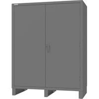 Armoire avec portes encastr&eacute;es, Acier, 4 Tablettes, 78" h x 60" la x 30" P, Gris Advanced Consulting and Training Ltd.