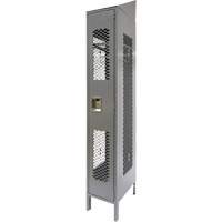 Vented Lockers, 12" x 18" x 88", Steel, Grey, Knocked Down, Perforated Advanced Consulting and Training Ltd.