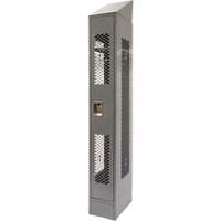 Vented Lockers, 12" x 18" x 88", Steel, Grey, Knocked Down, Perforated Advanced Consulting and Training Ltd.