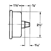 Manom&egrave;tres,  2-1/2", 30" Hg-0" Vac, Fixation inf&eacute;rieure, Analogique rempli de liquide Advanced Consulting and Training Ltd.