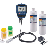 Trousse pH/mV-m&egrave;tre avec solution tampon et adaptateur d'alimentation Advanced Consulting and Training Ltd.