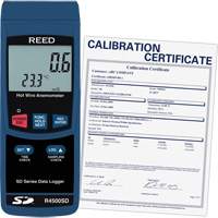 Thermo-an&eacute;mom&egrave;tres &agrave; fil chaud avec enregistrement de donn&eacute;es et certificat de calibration, Enregistrement des donn&eacute;es, Gamme de v&eacute;locit&eacute; d'air de 0,2 - 25 m/sec Advanced Consulting and Training Ltd.