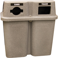 Recycling Containers Bullseye, Curbside, Plastic, 2 x 22 US gal. Advanced Consulting and Training Ltd.