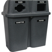 Recycling Containers Bullseye, Curbside, Plastic, 2 x 22 US gal. Advanced Consulting and Training Ltd.
