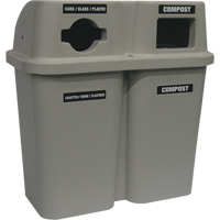 Recycling Containers Bullseye, Curbside, Plastic, 2 x 22 US gal. Advanced Consulting and Training Ltd.