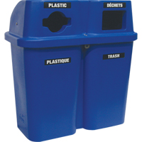 Recycling Containers Bullseye, Curbside, Plastic, 2 x 22 US gal. Advanced Consulting and Training Ltd.