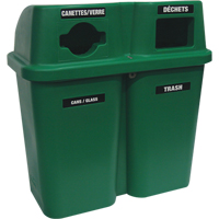 Recycling Containers Bullseye, Curbside, Plastic, 2 x 22 US gal. Advanced Consulting and Training Ltd.