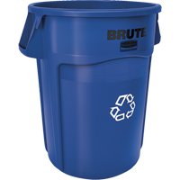 Contenants ronds pour le recyclage BRUTE, Vrac, Plastique, 44 gal. US Advanced Consulting and Training Ltd.