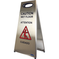 "Wet Floor" Sign, Trilingual With Pictogram Advanced Consulting and Training Ltd.