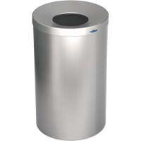 R&eacute;cipient &agrave; d&eacute;chets pour halls, Acier inoxydable, 33 gal. US Advanced Consulting and Training Ltd.