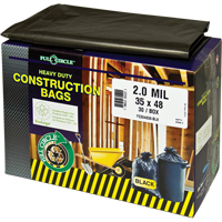 Contractor Liners, Strong, 30" W x 48" L, 2 mils, Black, 121.13 L (32 Gal.) Capacity Advanced Consulting and Training Ltd.